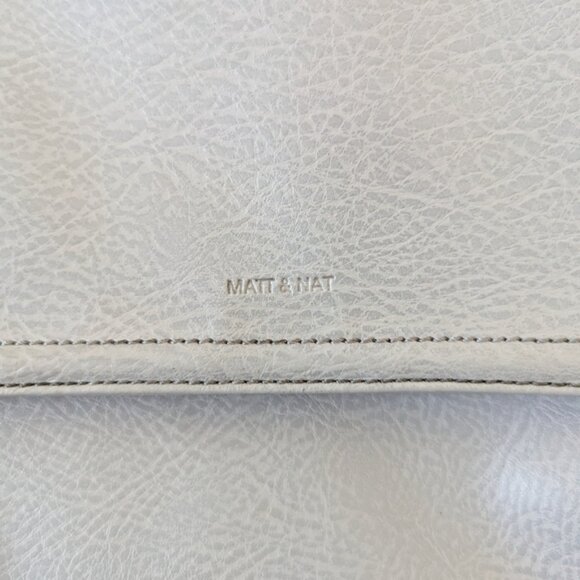 Matt Nat Fabi Silver Gray Vegan Leather Backpack Arbor main image 9